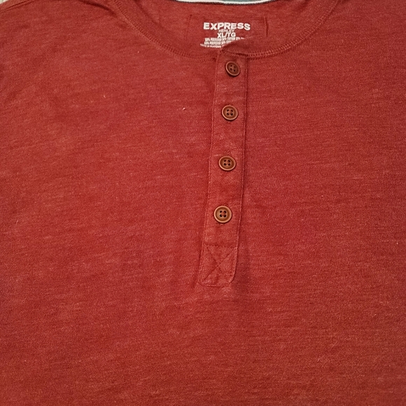 🆕️2 for 20🆕️Expess Mens Lightweight Cotton Henley Fitted Shirt Roll Up Sleeves - Picture 4 of 10